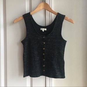 NWOT Madewell Ribbed Button Front Sweater Tank